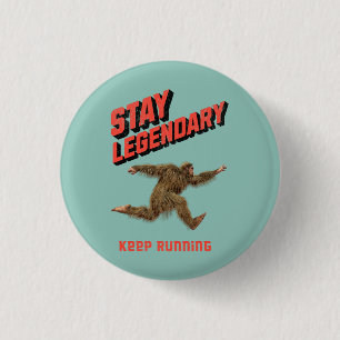 Badge Rond 2,50 Cm Drôle de motivation de course de Bigfoot