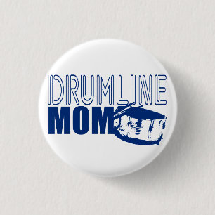 Badge Rond 2,50 Cm Drumline Maman Bleue