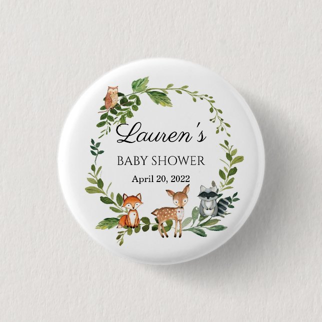 Badge Rond 2,50 Cm Ducha bebé de Woodland (Devant)