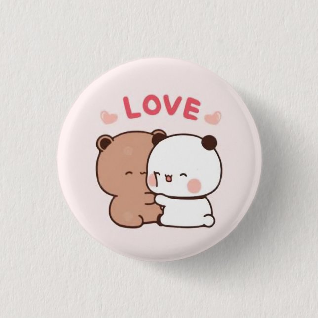 Badge Rond 2,50 Cm Dudububu - Lovely pin button (Devant)