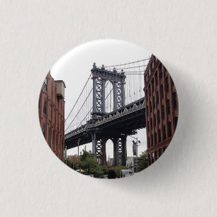 Badge Rond 2,50 Cm DUMBO, Bouton Brooklyn #1