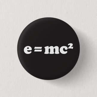 Badge Rond 2,50 Cm e = mc2