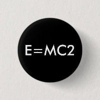 E=MC2 insigne - NOIR