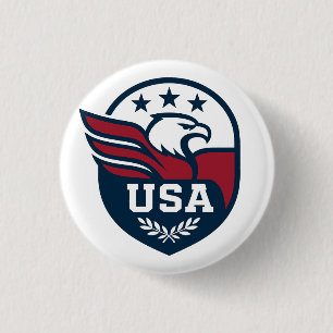 Badge Rond 2,50 Cm Eagle Crest