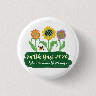 Badge Rond 2,50 Cm Earth Day 2026
