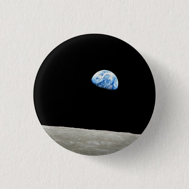 Badge Rond 2,50 Cm Earthrise (Devant)