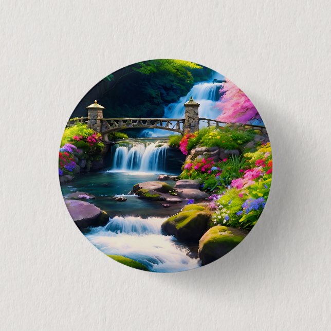 Badge Rond 2,50 Cm Eau du printemps 1 (Devant)