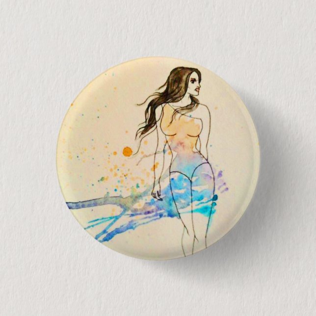 Badge Rond 2,50 Cm Éclaboussure de couleur (Devant)