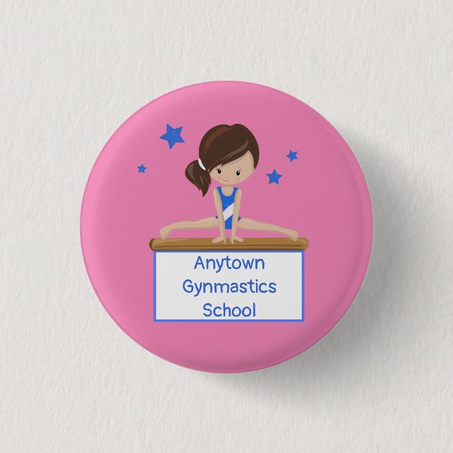 Badge Rond 2,50 Cm École de gymnastique - École de gymnastique (Devant)