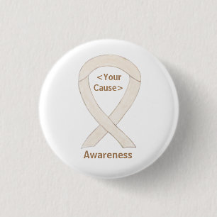 Badge Rond 2,50 Cm Écrans personnalisés à ruban de sensibilisation à