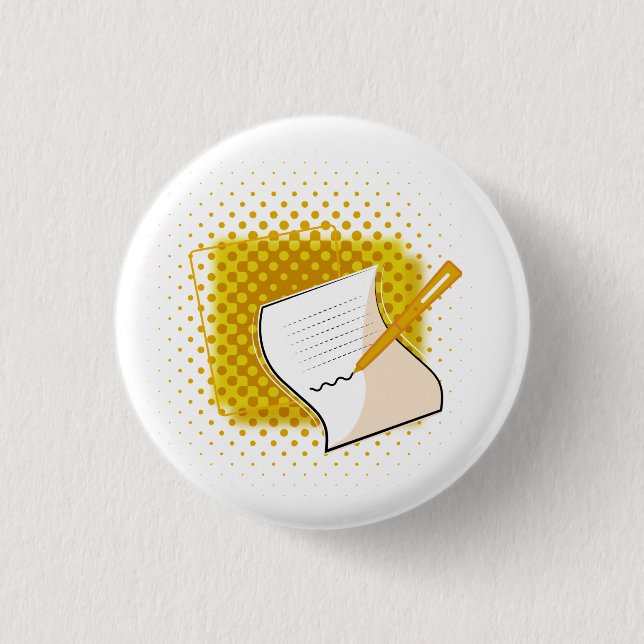 Badge Rond 2,50 Cm Écriture Lover (Devant)