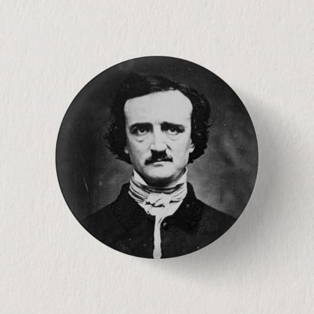 Badge Rond 2,50 Cm Edgar Allen poe (Devant)