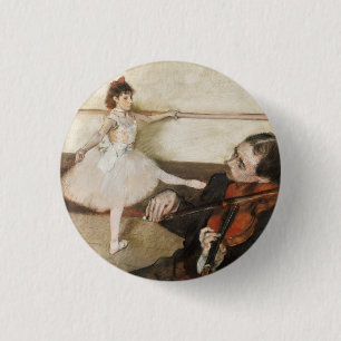 Badge Rond 2,50 Cm Edgar Degas. Cours de danse. Impressionnisme vinta