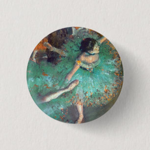 Badge Rond 2,50 Cm Edgar Degas - Les Danseurs Verts - Danse de ballet