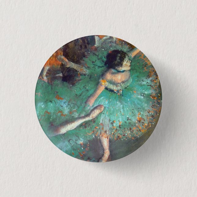 Badge Rond 2,50 Cm Edgar Degas - Les Danseuses Vertes - Danse de Ball (Devant)