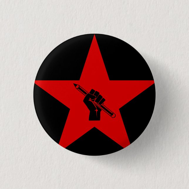 BADGE ROND 2,50 CM ÉDUQUER LES MASSES (Devant)