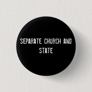 Badge Rond 2,50 Cm église et état séparés