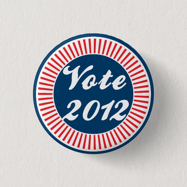 Badge Rond 2,50 Cm Élection du vote de 2012 (Devant)