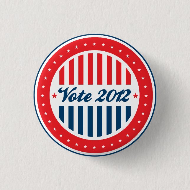 Badge Rond 2,50 Cm Élection du vote de 2012 (Devant)