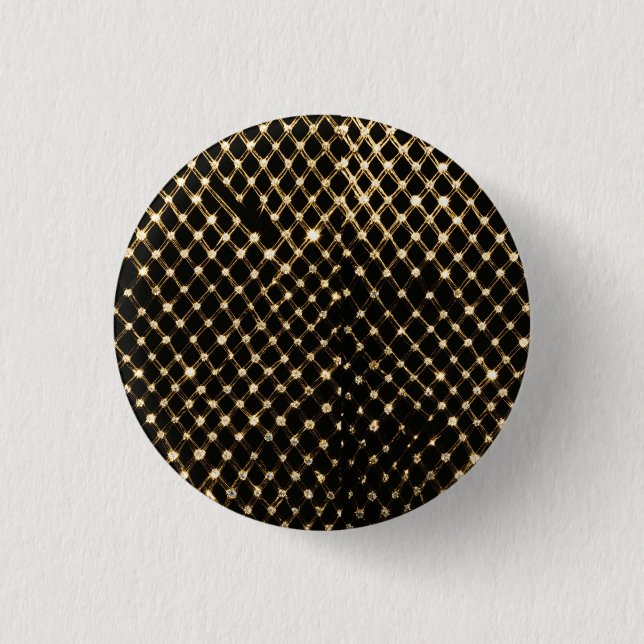 Badge Rond 2,50 Cm "Élégance velours : Rayon diamant" (Devant)