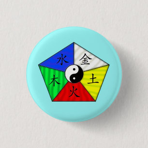 Badge Rond 2,50 Cm Éléments chinois