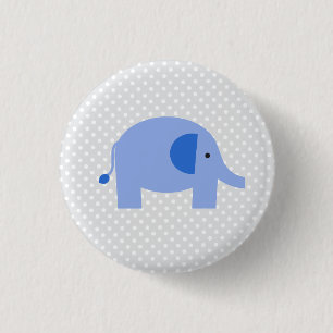 Badge Rond 2,50 Cm Éléphant
