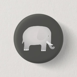Badge Rond 2,50 Cm Eléphant