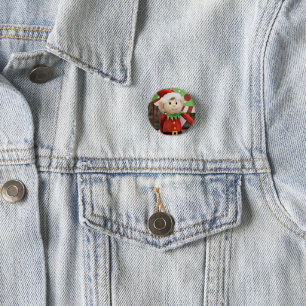 Badge Rond 2,50 Cm Elfie