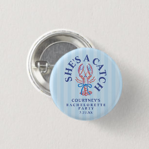 Badge Rond 2,50 Cm Elle est un trésor, fête de fiançailles côtière es