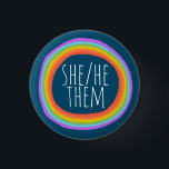 Badge Rond 2,50 Cm ELLE/LUI/EUX Pronononounes Cercle arc-en-ciel colo<br><div class="desc">Décorez votre tenue avec ce bouton d'art cool. Ça fait un grand cadeau ! Vous pouvez le customiser et ajouter du texte. Consultez ma boutique pour plus de couleurs et de motifs ! Faites-moi savoir si vous aimeriez quelque chose de personnalisé aussi.</div>