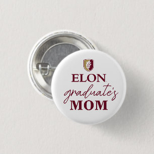 Badge Rond 2,50 Cm Elon   Maman du diplômé