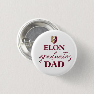 Badge Rond 2,50 Cm Elon   Papa du diplômé