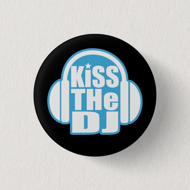Badge Rond 2,50 Cm Embrassez le DJ (Devant)