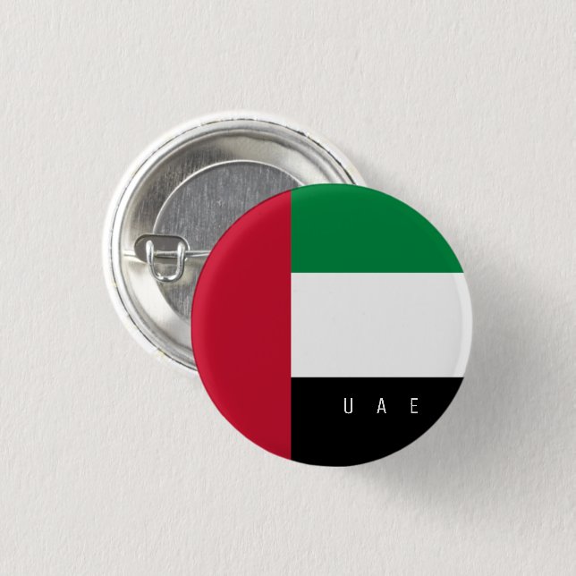 Badge Rond 2,50 Cm Émirats arabes unis (Devant & derrière)