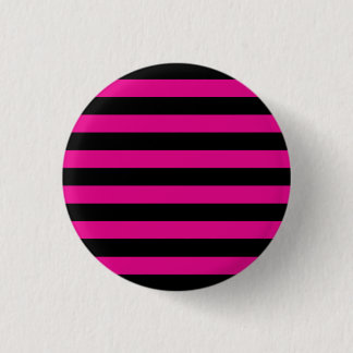 Badge Rond 2,50 Cm Emo - Bandes rose et noire