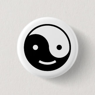 Badge Rond 2,50 Cm Emoji de Yin et de yang