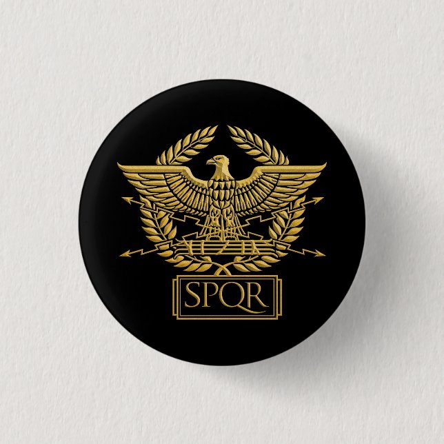 Badge Rond 2,50 Cm Empire romain Aquila Eagle (Devant)