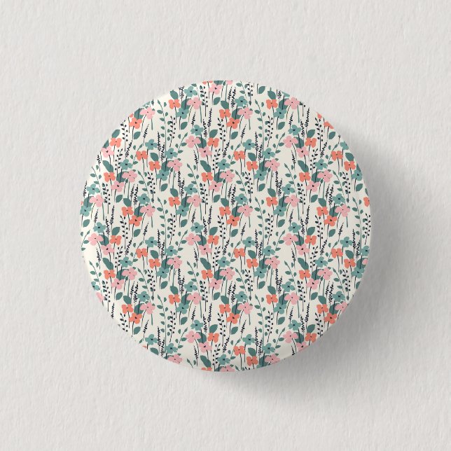 Badge Rond 2,50 Cm Enfant à fleurs (Devant)