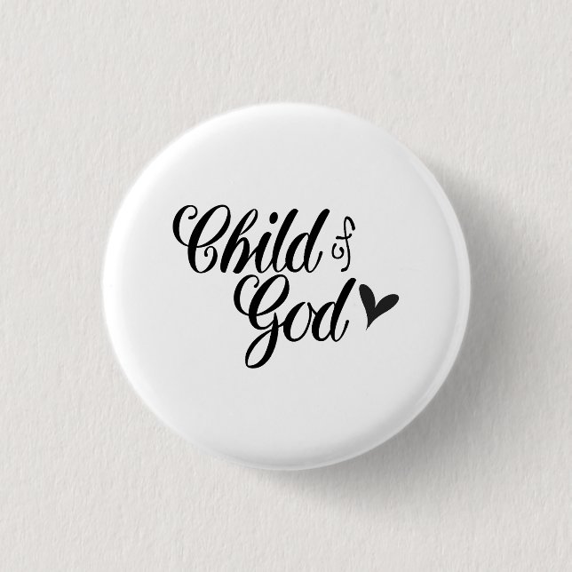 Badge Rond 2,50 Cm Enfant De Dieu - Chrétien (Devant)