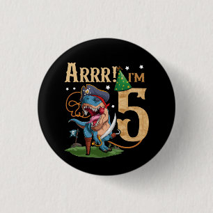 Badge Rond 2,50 Cm Enfants 5e anniversaire Chemise garçon 5 ans Pirat
