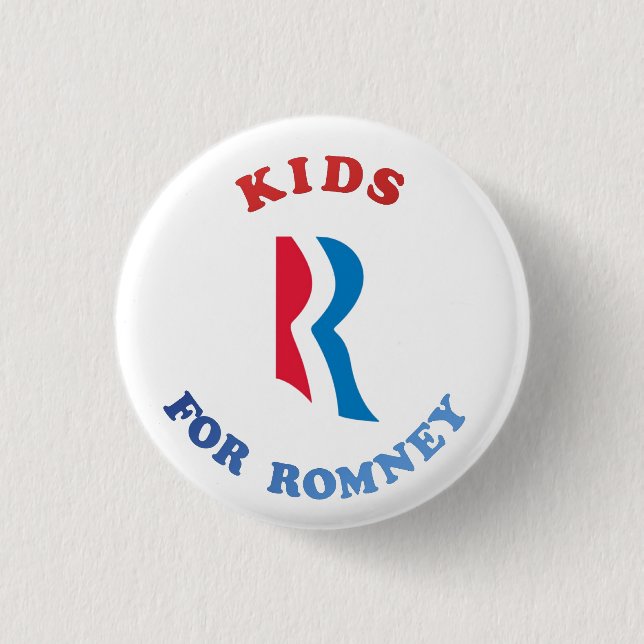 BADGE ROND 2,50 CM ENFANTS R POUR ROMNEY (Devant)