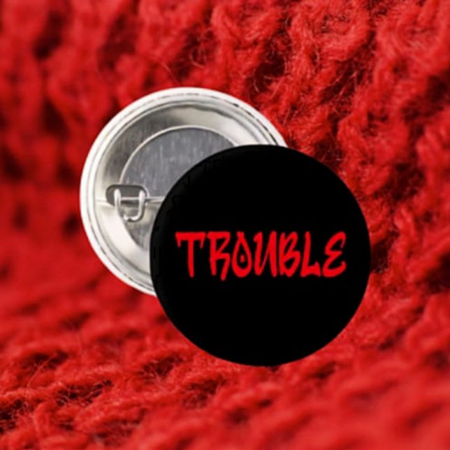 Badge Rond 2,50 Cm ENNUIS ! | Bouton graffiti rouge (Créateur téléchargé)