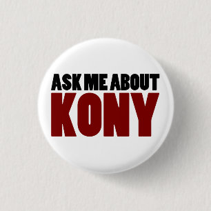 Badge Rond 2,50 Cm Enquérez-vous de la question de Joseph Kony