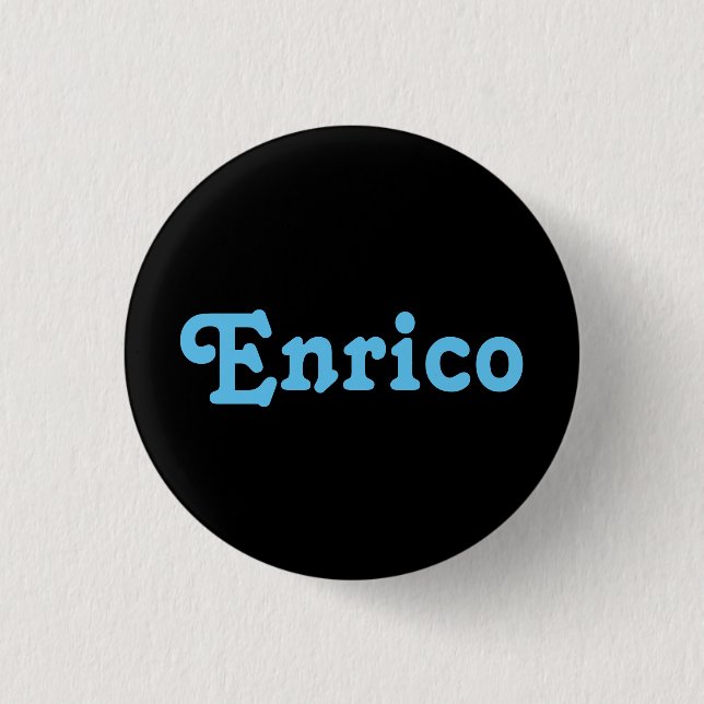 Badge Rond 2,50 Cm Enrico bouton (Devant)