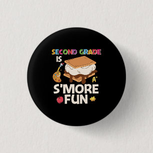 Badge Rond 2,50 Cm Enseignant de 2e année Deuxième année Plus amusant