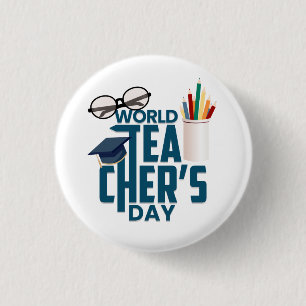 Badge Rond 2,50 Cm Enseignants DayKeychain