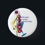 Badge Rond 2,50 Cm Enseigne au néon de cru d'insigne d'identification<br><div class="desc">Bouton d'événement spécial de Las Vegas à employer pour un souvenir d'événement spécial ou comme badge nominatif pour des parties,  des réceptions,  et toutes célébrations d'occasion. La conception fonctionne bien sur en rond ou des insignes de carré.</div>