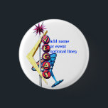 Badge Rond 2,50 Cm Enseigne au néon de cru d'insigne d'identification<br><div class="desc">Bouton d'événement spécial de Las Vegas à employer pour un souvenir d'événement spécial ou comme badge nominatif pour des parties,  des réceptions,  et toutes célébrations d'occasion. La conception fonctionne bien sur en rond ou des insignes de carré.</div>