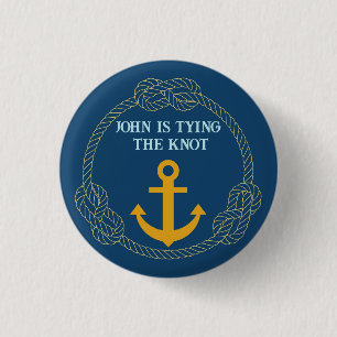 Badge Rond 2,50 Cm Enterrement de vie de garçon nautique