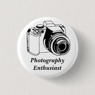 Badge Rond 2,50 Cm Enthousiaste de photographie
